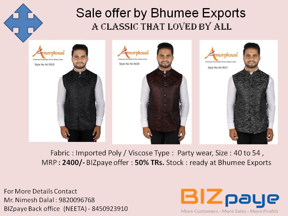 Party Wear Jecket for man